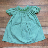 Poppy Kids Co. Green Gingham Smoked Shamrock "Rosie" Dress- Size 24M (see notes)