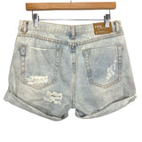 One Teaspoon Denim Distressed Shorts NWT- Size 28