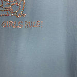 Danica (American Apparel) Peanuts "Smart Girls Rule" Rhinestone Top- Size S (See Notes)