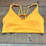 Athleta Brilliant Orange Solace Criss Cross Back Padded Sports Bra- Size ~S (See notes) (Sold out online)