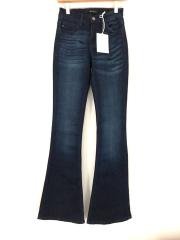 Kan Can Veronica Dark Wash Flare Jeans NWT- Size 25/W3 (Inseam 34")