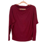 Gibsonlook Burgundy Boat Neck Top NWT- Size XXS