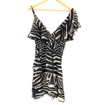 Show Me Your Mumu Striped Ruffle Zebra Print Dress- Size S