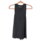 Lululemon Heathered Charcoal Gray Back Slit Racerback Tank- Size ~6 (see notes)