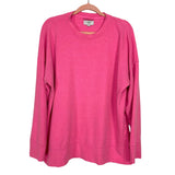 Aerie Bright Pink Crew Neck Top- Size M
