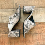 Qupid Animal Print Open Toe Block Heel Sandals- Size 7.5 (In Good Condition!)