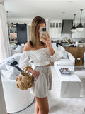 Hyfve White Off the Shoulder Crop Top- Size S (sold out online)