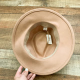 Melrose & Market Tan Belted Wool Hat NWT
