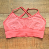 No Brand Heathered Pink Sports Bra- Size M