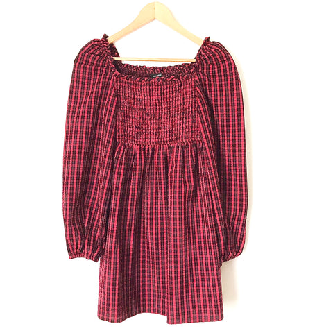 The Fifth Label Black and Red Plaid Dress- Size S