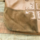 Tory Burch Camel Natalie Suede and Leather Satchel bag (sold out online, see notes
