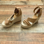 Dolce Vita Suede Strappy Espadrille Wedges- Size 7.5 (LIKE NEW)