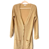 Lucca Couture Button Up Long Duster Cardigan- Size XS (Jana)