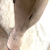 Franco Sarto Light Grey Over the Knee Booties- Size 8