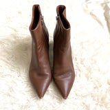 Marc Fisher Brown Leather Booties- Size 6.5 (see notes)
