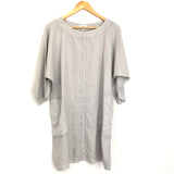 Wilfred Light Grey Dolman Style Linen Dress with Pockets- Size XXS