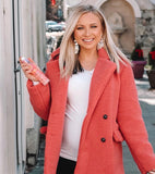 BP Pink Faux Fur Jacket- Size S