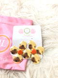 Lisi Lerch Maggie Earrings in Orange - Clip On