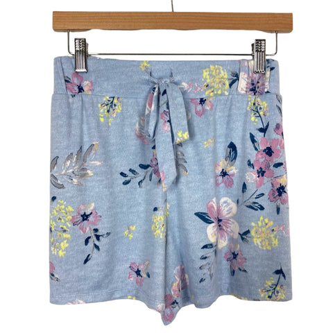 Jockey Blue Floral Lounge Shorts- Size XL