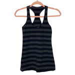 Lululemon Black/Heathered Grey Striped Racerback Tank- Size ~S (see notes)