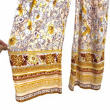 Band of Gypsies Blush Gold Floral Jumpsuit NWT- Size S
