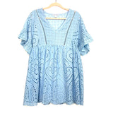 Loveriche Light Blue Eyelet Dress- Size S