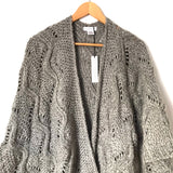 Sole Society Grey Thick Knit Open Cardigan/Wrap NWT- Size OS
