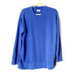 Aerie Blue Long Sleeve Side Slit Top- Size XS