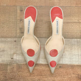 Manolo Blahnik Polka Dot Low Heel Mules- Size 39.5 (US 9.5, see notes)