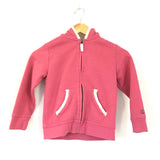 Girl's Youth Lands' End Kids Pink Hooded Jacket- Size M (5-6)