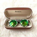 Illesteva Leonard Green Mirrored Sunglasses (see notes)