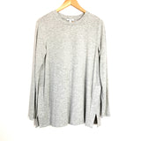 Daily Ritual Grey Long Sleeve Side Slit Tunic- Size M