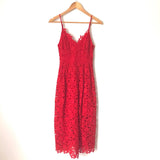 ASTR Red Lace Midi Dress- Size S