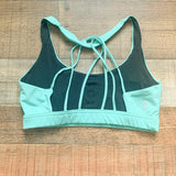 Icy Zone Seafoam Strappy Back Sports Bra- Size S