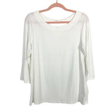 Lilly Pulitzer White Boatneck with Back Keyhole Top- Size L (see notes)