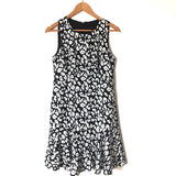 Banana Republic Blue and White Printed Drop Waist Dress- Size 4