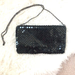 Urban Expressions Metal Mesh Clutch with Strap