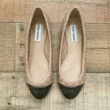 Steve Madden Tan/Black Flats- Size 7 (Like New Condition!)