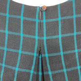 Tuckernuck Teal Plaid with Oversized Cuff Dress- Size XL (see notes)