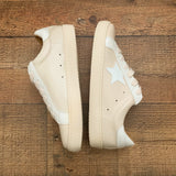 White Raven Cream Star Sneaker- Size 7.5 (Like New Condition!)