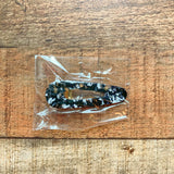 No Brand Black/White Flecks Tear Drop Hair Clip NEW