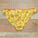 Swimsuits For All Yellow Floral Bikini Ruffle Bottoms- Size 16 (Bottoms only, we have matching top)