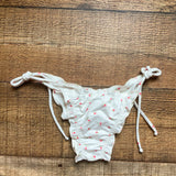 San Lorenzo White Floral String Bikini Bottoms NWT- Size S (we have matching top)