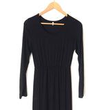 No Brand Black Flowy Maxi Dress- Size S