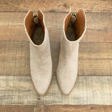 Beast Tan Silver Studded Booties- Size 10