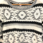 Xhilaration Black & White Fuzzy Sweater- Size S