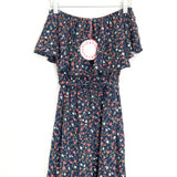 Umgee Navy Strapless Floral Jumpsuit NWT- Size S
