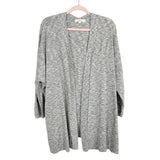 Loft Plus Gray Metallic Space Dye Open Cardigan- Size 14