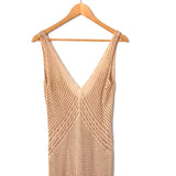 Honey Punch Open Knit Cover Up Dress with Side Slits- Size S