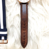 Daniel Wellington Women’s Classic Leather Watch (with EXTRA Navy Stripe Strap)